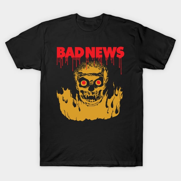 Bad News Skull T-Shirt by MarbitMonster